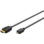 GOOBAY High Speed ​​HDMI na Micro-HDMI 8K kabel 2m črne barve