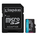 KINGSTON Canvas Go! Plus microSD 64GB razred 10 UHS-I U3 V30 A2 SD adapter SDCG4/64GB spominska kartica