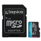 KINGSTON Canvas Go! Plus microSD 128GB Class 10 UHS-I U3 V30 A2 SD adapter SDCG4/128GB spominska kartica