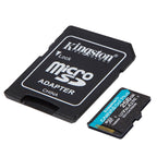 KINGSTON Canvas Go! Plus microSD 256GB Class 10 UHS-I U3 V30 A2 SD adapter SDCG4/256GB pomnilniška kartica