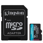 KINGSTON Canvas Go! Plus microSD 256GB Class 10 UHS-I U3 V30 A2 SD adapter SDCG4/256GB pomnilniška kartica