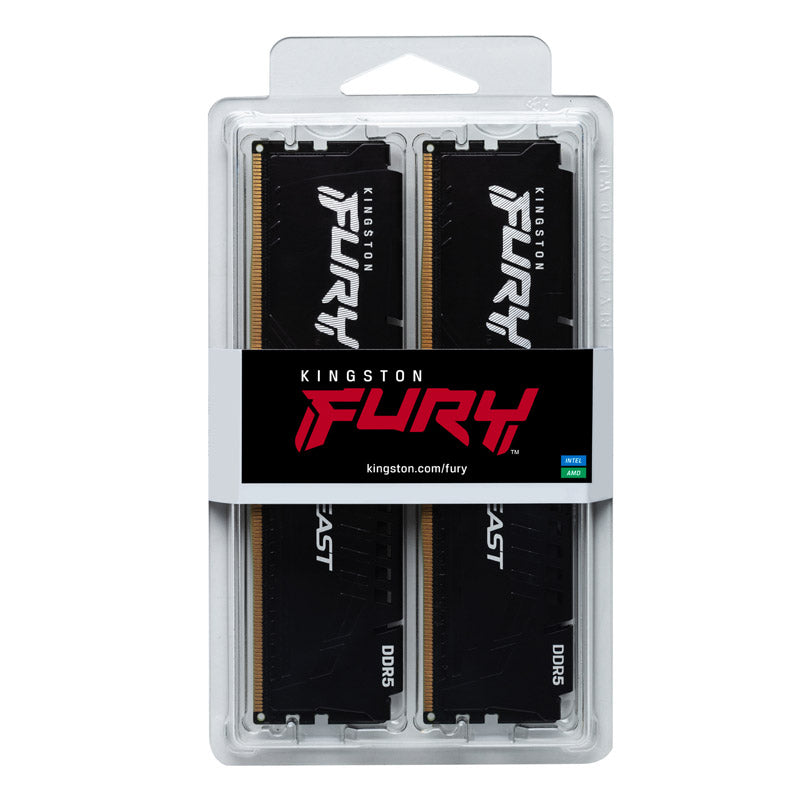 KINGSTON Fury Beast 32 GB (2x16 GB) 6800MT/s DDR5 CL34 EXPO KF568C34BBEK2-32 ram pomnilnik