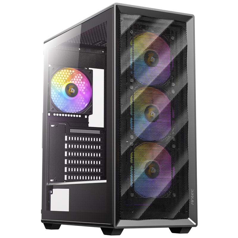 ANTEC AX85 Midi-ATX RGB okno igralno črno ohišje