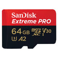 SANDISK Extreme PRO microSDXC 64GB UHS-I 4K UHD SDSQXCU-064G-GN6MA pomnilniška kartica
