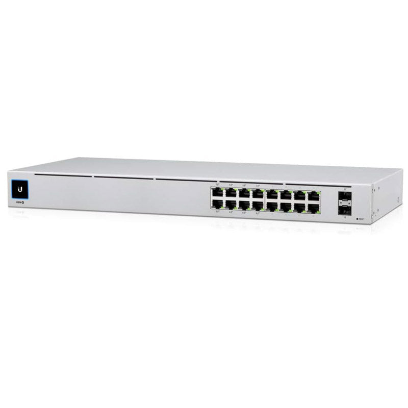 UBIQUITI UNIFI USW-16-POE 18-port 16x Gigabit (8x PoE+) RJ45 2x Gigabit SFP L2 mrežno stikalo switch