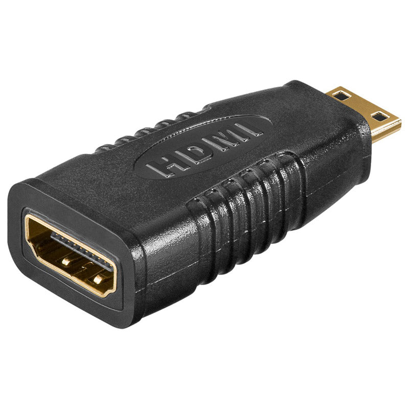 GOOBAY miniHDMI na HDMI 4K/60Hz črn adapter