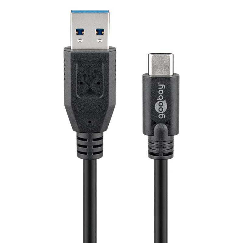 GOOBAY USB-C na USB-A 3.0 1m 15W 5Gbit/s napajalni podatkovni kabel