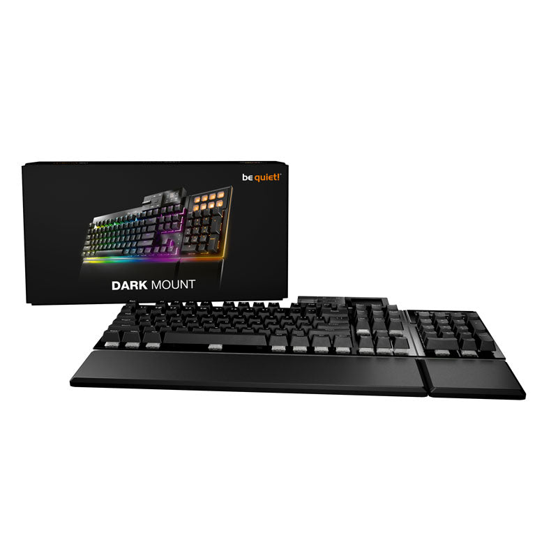BE QUIET! Dark Mount Silent Linear UK RGB (BT001UK) mehanska modularna gaming črna tipkovnica