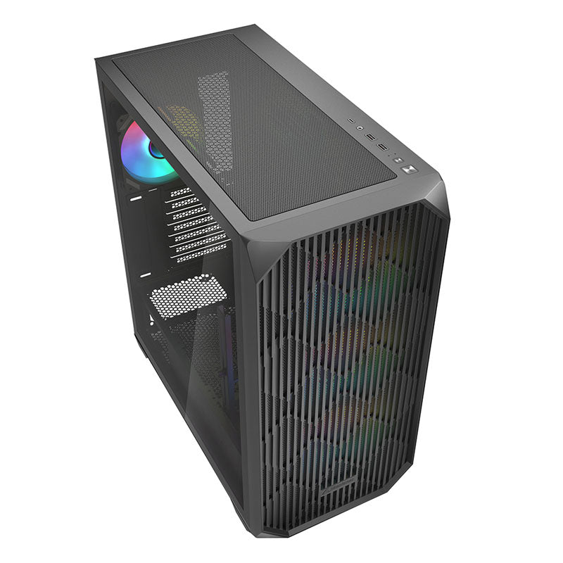 SHARKOON AK3 RGB midiATX RGB okno gaming črno ohišje