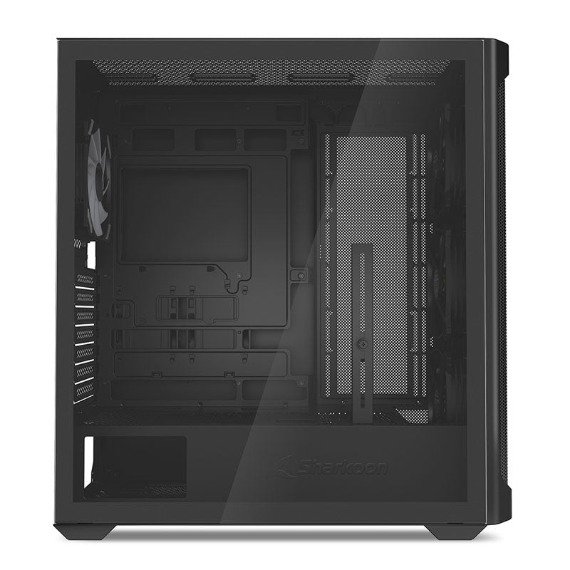 SHARKOON AK4W RGB Strip midiATX okno gaming črno ohišje