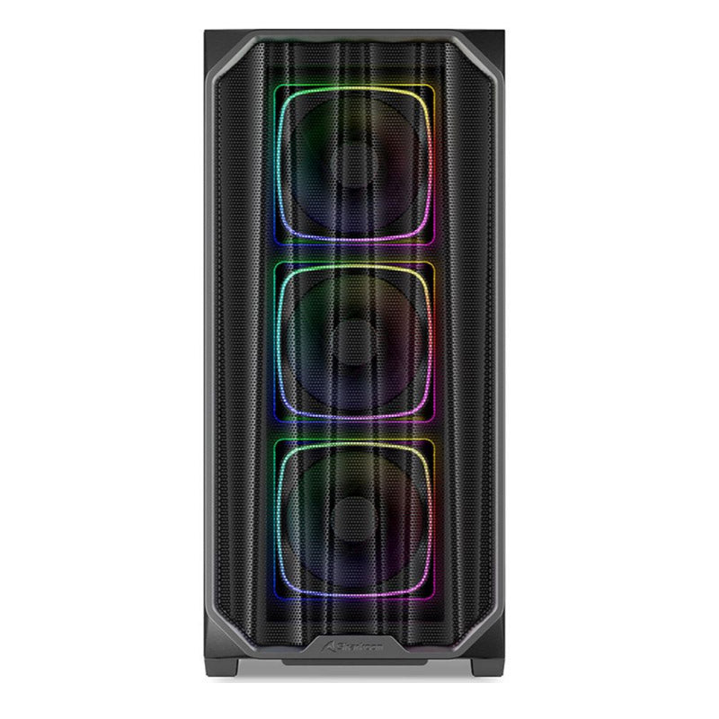 SHARKOON AK5M RGB midiATX okno črno ohišje