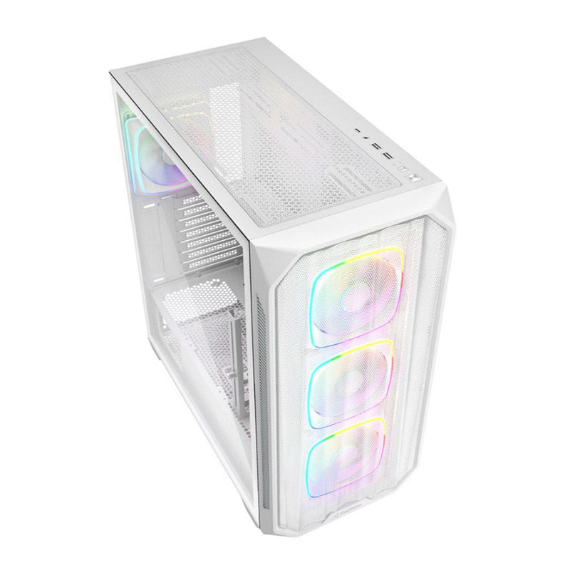 SHARKOON AK5M RGB midiATX okno belo ohišje