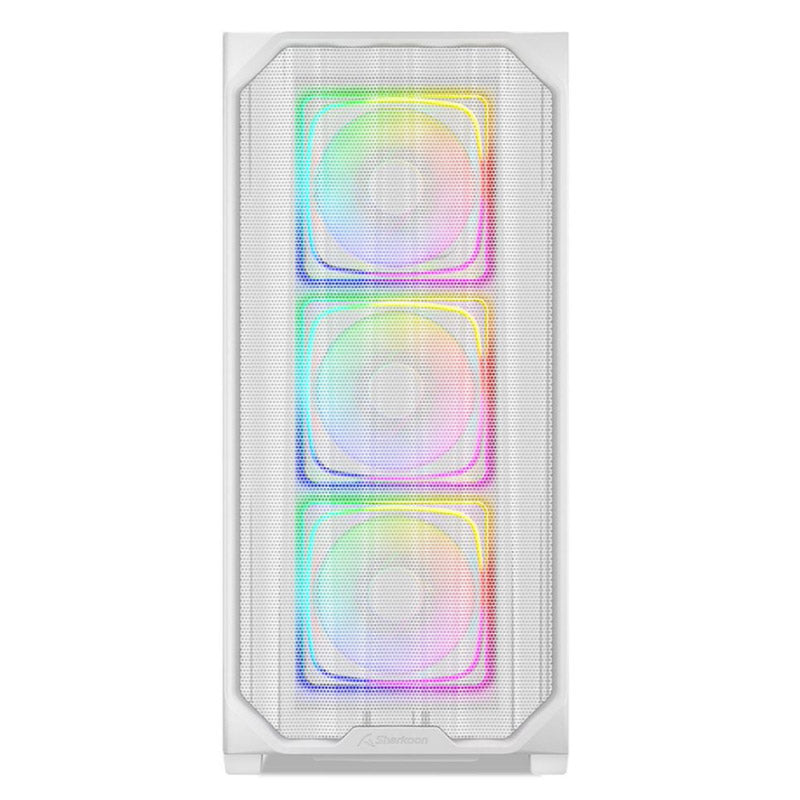 SHARKOON AK5M RGB midiATX okno belo ohišje