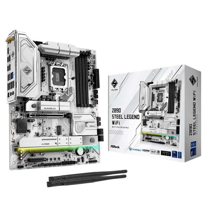 ASROCK Z890 Steel Legend WIFI LGA1851 DDR5 gaming RGB ATX matična plošča
