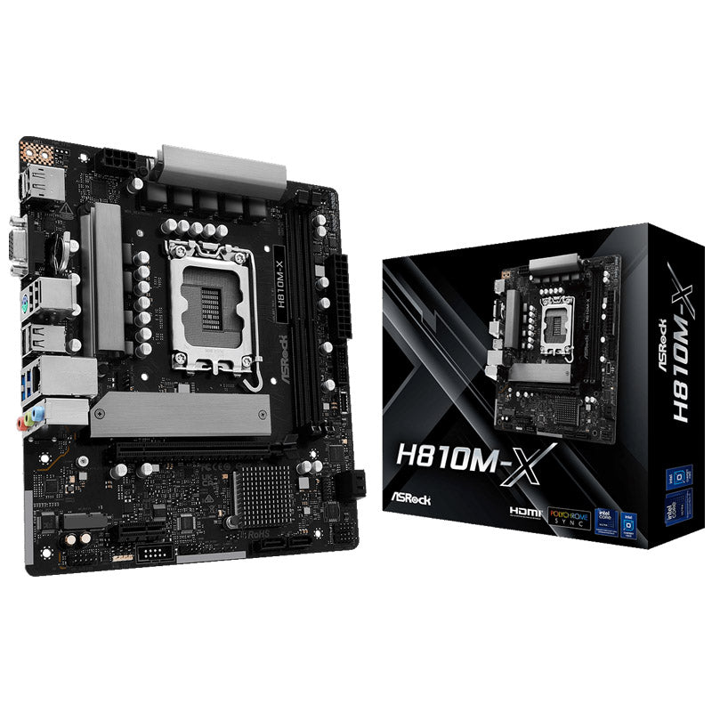 ASROCK H810M-X LGA1851 2xDDR5 mATX matična plošča