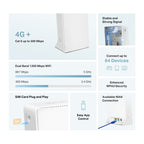 MERCUSYS MB230-4G 4G+ Cat6 SIM AC1200 brezžični usmerjevalnik-router