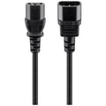 GOOBAY C13/C14 250V(AC) 3m črn poddaljševalni napajalni kabel