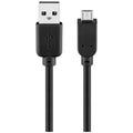 GOOBAY USB-A 2.0 na microUSB (Type B) Hi-Speed ​​1,8m prenos podatkov črn polnilni kabel