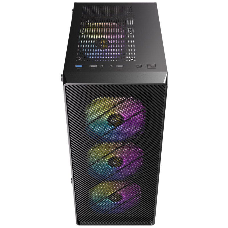 ANTEC AX26 RGB ELITE Midi-T ATX okno gaming črno ohišje