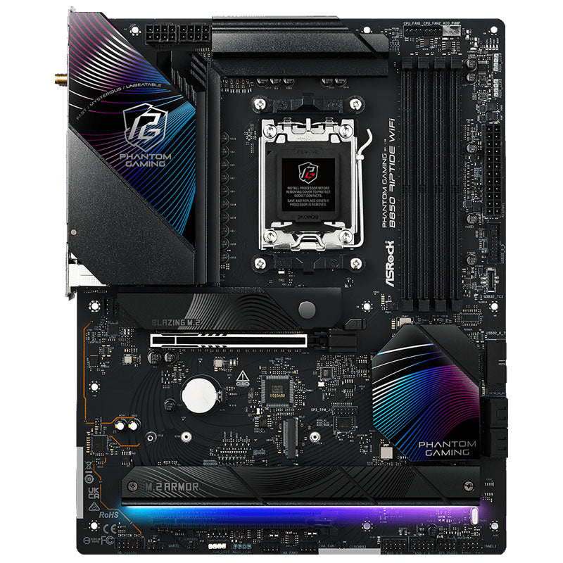 ASROCK Phantom Gaming B850 Riptide WiFi AM5 4xDDR5 ATX Motherboard