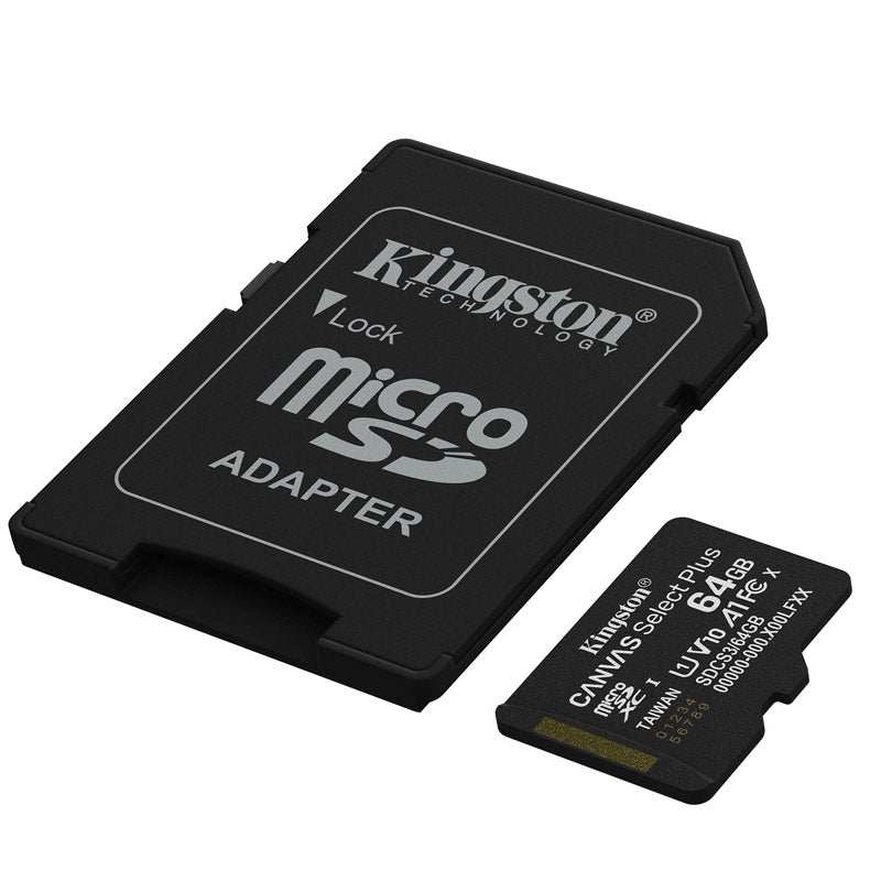 KINGSTON Canvas Select Plus microSD 128GB Class10 UHS-I SD adapter SDCS3/128GB spominska kartica
