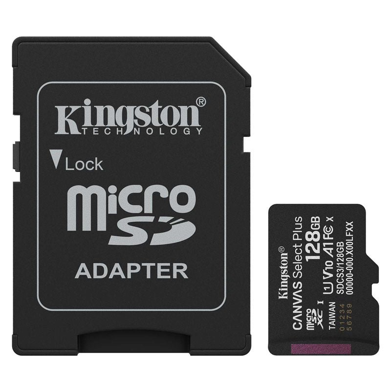 KINGSTON Canvas Select Plus microSD 128GB Class10 UHS-I SD adapter SDCS3/128GB spominska kartica