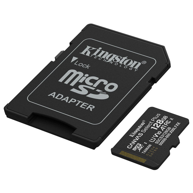 KINGSTON Canvas Select Plus microSD 128GB Class10 UHS-I SD adapter SDCS3/128GB spominska kartica