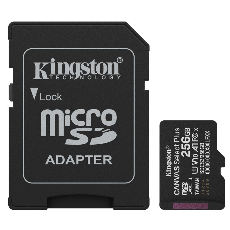 KINGSTON Canvas Select Plus microSD 256GB Class10 UHS-I SD adapter SDCS3/256GB spominska kartica