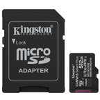 KINGSTON Canvas Select Plus microSD 512GB Class10 UHS-I SD adapter SDCS3/512GB pomnilniška kartica