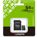 KINGSTON Canvas Select Plus microSD 64GB Class10 UHS-I SD adapter SDCS3/64GB spominska kartica