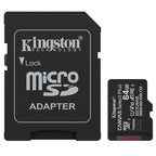 KINGSTON Canvas Select Plus microSD 64GB Class10 UHS-I SD adapter SDCS3/64GB spominska kartica