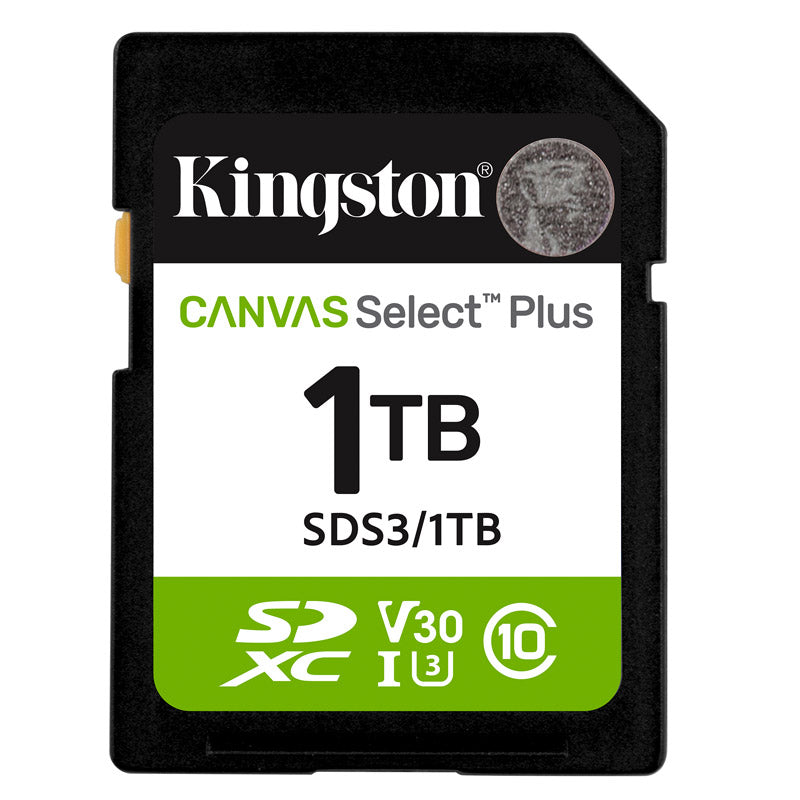 KINGSTON Canvas Select Plus SD 1TB Class10 UHS-I SDS3/1TB spominska kartica
