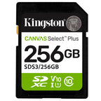Spominska kartica KINGSTON Canvas Select Plus SD 256GB Class10 UHS-I SDS3/256GB