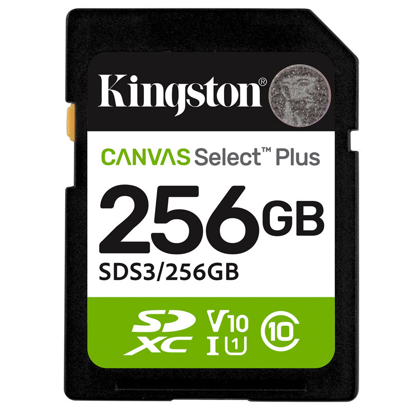 Spominska kartica KINGSTON Canvas Select Plus SD 256GB Class10 UHS-I SDS3/256GB