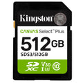 KINGSTON Canvas Select Plus SD 512GB Class10 UHS-I SDS3/512GB pomnilniška kartica