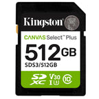 KINGSTON Canvas Select Plus SD 512GB Class10 UHS-I SDS3/512GB pomnilniška kartica