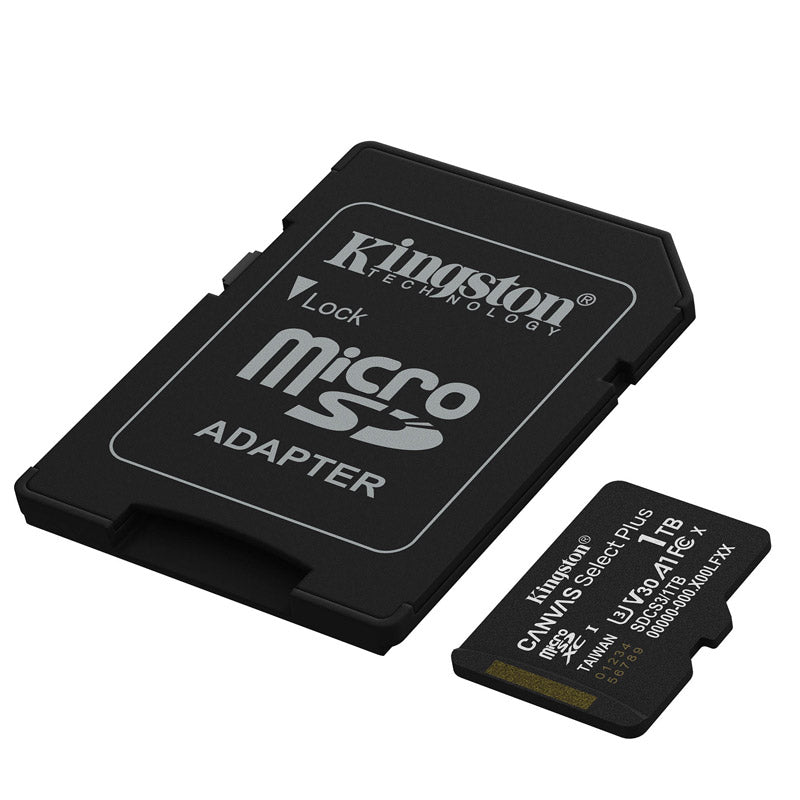 KINGSTON Canvas Select Plus microSD 1TB Class10 UHS-I SD adapter SDCS3/1TB pomnilniška kartica