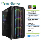 PCPLUS Gamer Ryzen 7 9700X 64GB 2TB SSD RTX 5070Ti 16GB Windows 11 Home igralni namizni računalnik