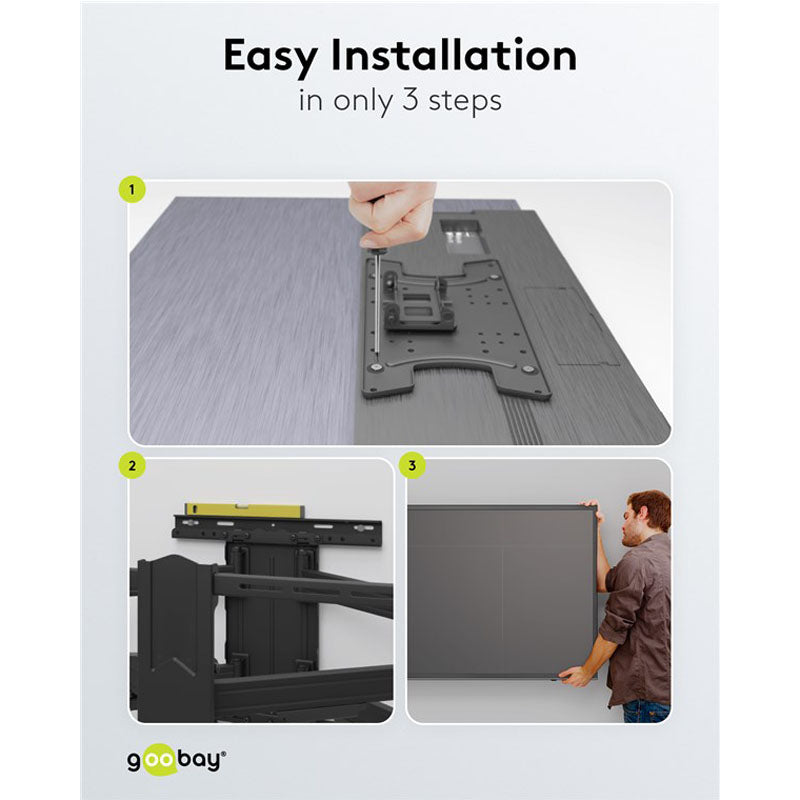 GOOBAY Pro FULLMOTION (L) 37-70" do 60kg stenski nosilec za TV