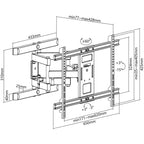 GOOBAY Pro FULLMOTION (L) 37-70" do 60kg stenski nosilec za TV