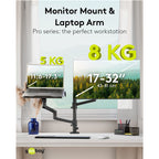GOOBAY Deluxe 43–81 cm (17–32") 8kg univerzalno namizno stojalo za prenosnik in monitor
