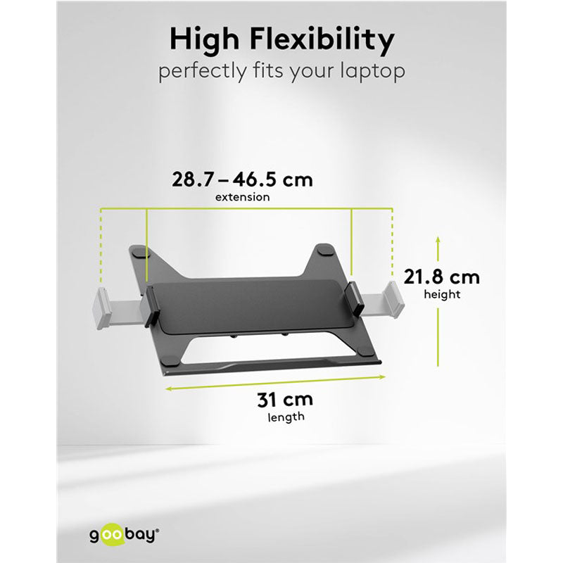 GOOBAY Deluxe 43–81 cm (17–32") 8kg univerzalno namizno stojalo za prenosnik in monitor