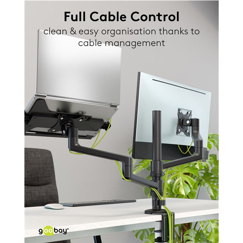 GOOBAY Deluxe 43–81 cm (17–32") 8kg univerzalno namizno stojalo za prenosnik in monitor