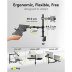 GOOBAY Basic Arm Flex 13-32" 8kg univerzalni namizni nosilec za prenosnik in monitor