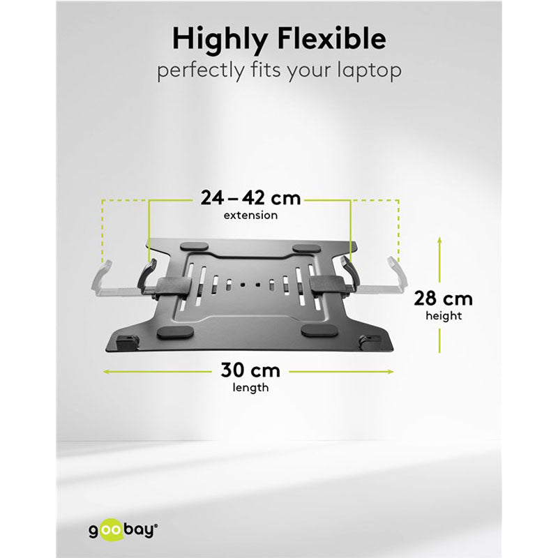 GOOBAY Basic Arm Flex 13-32" 8kg univerzalni namizni nosilec za prenosnik in monitor