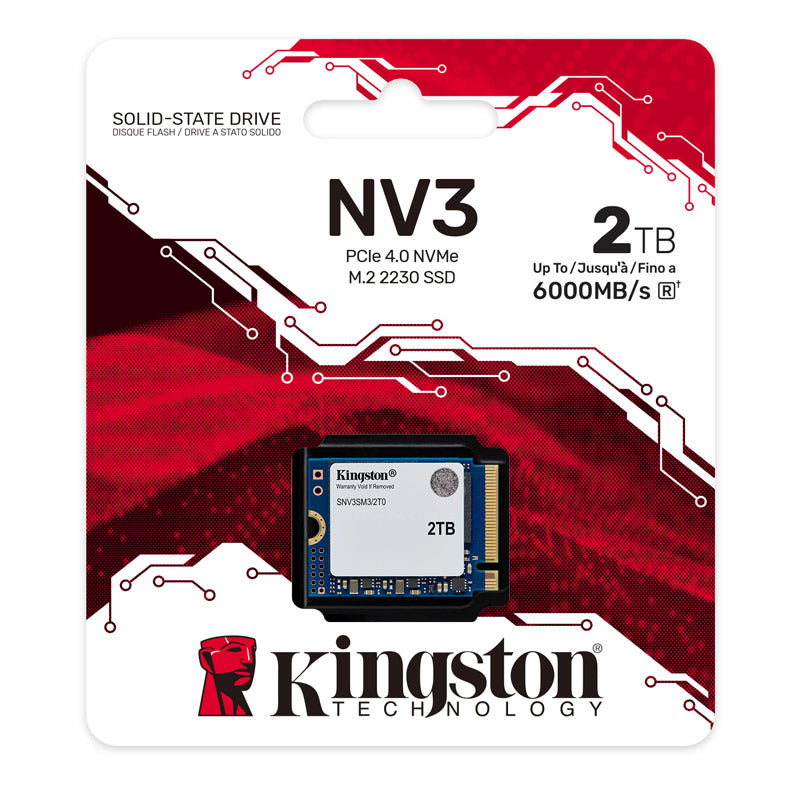 KINGSTON NV3 500GB M.2 PCIe 4.0 NVMe 2230 SSD SNV3SM3/500G