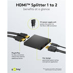 GOOBAY HDMI 2 na 1 4K pretvornik stikalo