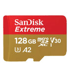 SANDISK Extreme microSDXC 128GB UHS-I 4K UHD SD adapter SDSQXAA-128G-GN6MA pomnilniška kartica