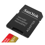 SANDISK Extreme microSDXC 256GB UHS-I 4K UHD SD adapter SDSQXAV-256G-GN6MA pomnilniška kartica