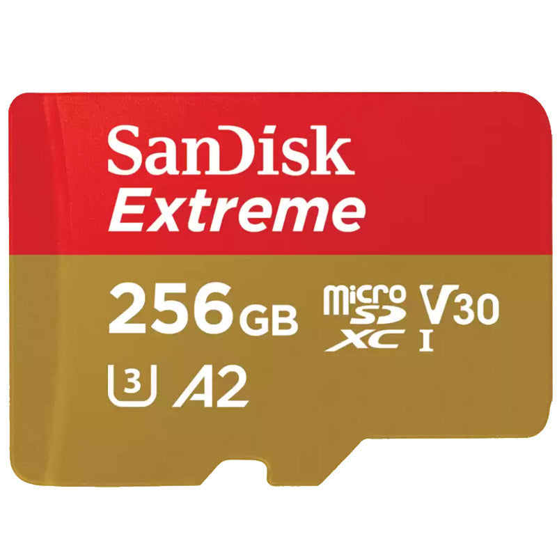 SANDISK Extreme microSDXC 256GB UHS-I 4K UHD SD adapter SDSQXAV-256G-GN6MA pomnilniška kartica